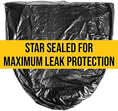 Aluf Plastics 20-30 Gal Black Trash Bags, Star Seal, 36" x 30" Pack of 100 - Image 5