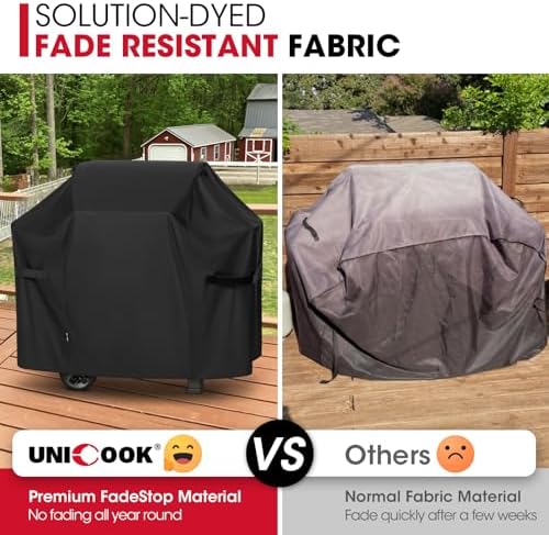 Unicook Grill Cover Heavy Duty Waterproof 53 Inch, Fade Resistant BBQ Cover - Image 3