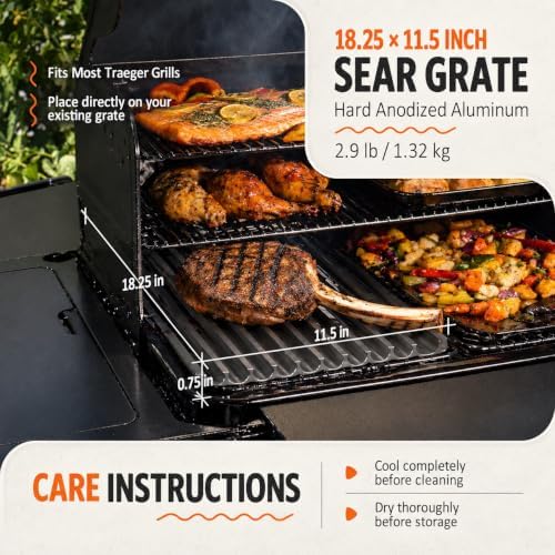 BAC772 Reversible Grill Grate for Traeger Woodridge & ModiFIRE Grills - Image 6