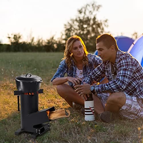 ONLYFIRE GRILLS 3-in-1 Rocket Stove with Griddle, Grate & Pot Rack, GS302 - Image 6