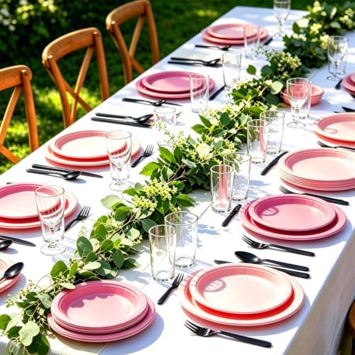 75 Pack Black Heavy Duty Plastic Silverware Set, Disposable Knives, Forks & Spoons, 25 Sets for Birthday, Baby Shower, Camping, Picnic & Party - Image 6