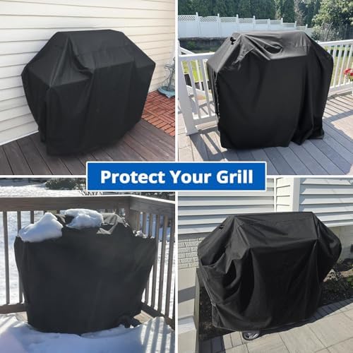 SunPatio 65 Inch Grill Cover for Outdoor Grill Heavy Duty Waterproof Fabric - Image 7