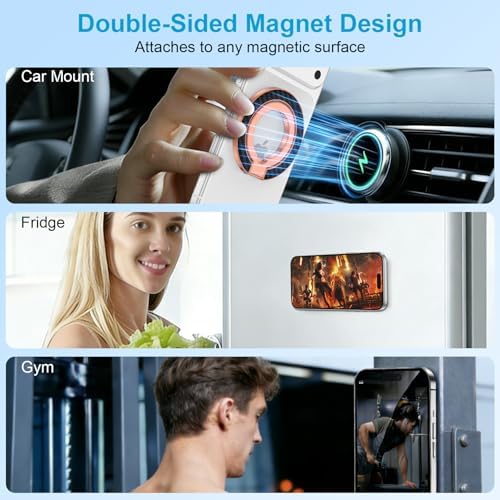 Magnetic Phone Ring Grip for MagSafe, Dual-Sided Magnetic Phone Ring Holder - Image 7