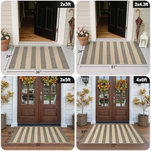 OJIA Front Door Mat Outside Entrance 24"x35" Outdoor Doormat Welcome Mat - Image 4