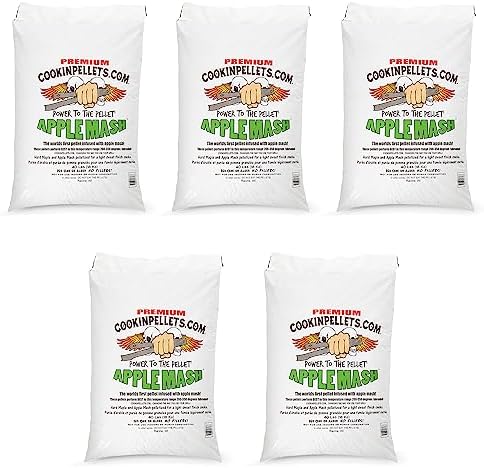 CookinPellets Apple Mash Premium Smooking Wood Pellets, 40 lb Bag, 5-Pack by Unknown
