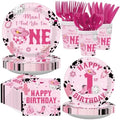 168Pcs Disco Cowgirl 1st Birthday Party Decorations for Cowgirls Serves 24 by Greencian