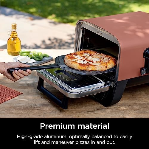 Ninja Woodfire Perforated Pizza Peel, for OO100, Aluminum, Grey/Black - Image 2