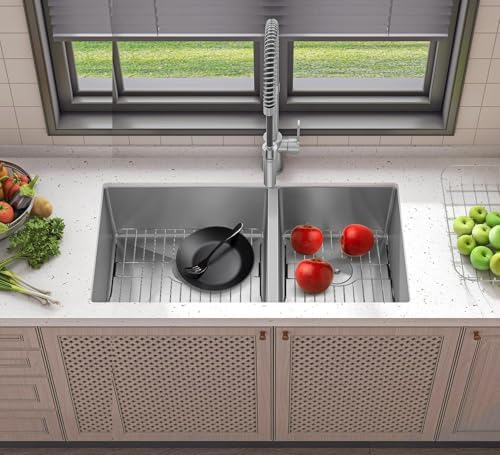 SunnyPoint 304 Stainless Steel Sink Protector Rack – Rust-Resistant Grid for Kitchen Sink Bottom, Scratch Prevention, Drainage Support, Fits Sinks 16.15" x 12.4", Center Drain Hole Required - Image 7