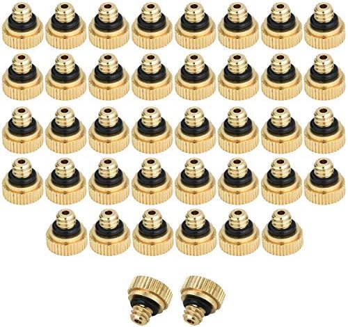 Brass Misting Nozzles for Garden Cooling System 0.012" 10/24 UNC (40 PCS) - Image 5