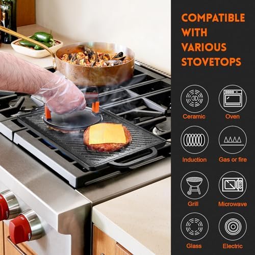 GGC Cast Iron Reversible Griddle - Image 6