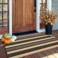 OJIA Front Door Mat 24"x51", Striped Porch Rug Outdoor Door Mat Fall Decor by OJIA