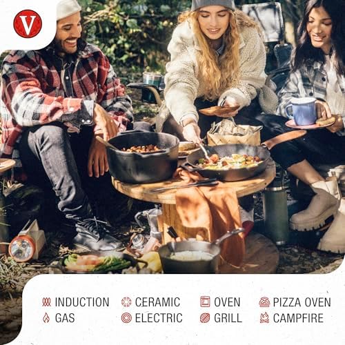 Victoria 2-Quart Cast Iron Dutch Oven with Lid and Dual Handles, Seasoned with Flaxseed Oil, Made in Colombia - Image 3