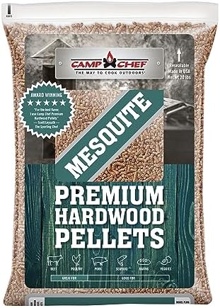 Camp Chef Southwest Mesquite BBQ Pellets, Hardwood Pellets for Grill, Smoke, Bake, Roast, Braise and BBQ, 20 lb. Bag by Unknown