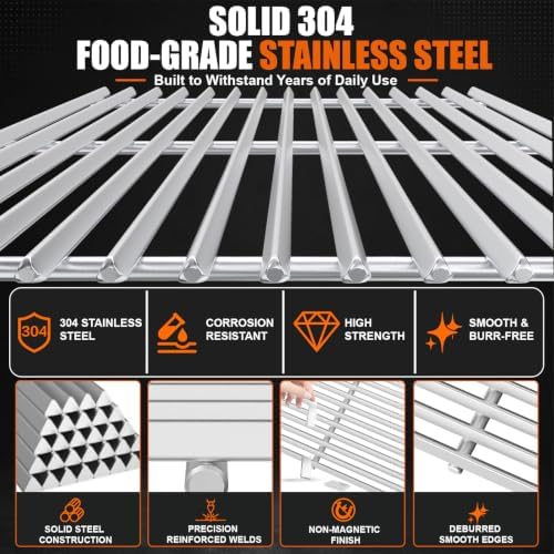 9.5MM 17.5" Grill Grates for Weber Spirit 300 & GS4 Spirit II 300 Series - Image 3