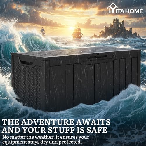 YITAHOME 100 Gallon Resin Deck Box - Image 4