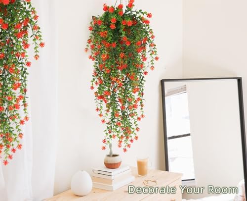 RECUTMS Faux Hanging Plants Draping Greenery Artificial Vines for Outdoors - Image 5