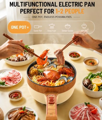 Electric Hot Pot 1.5L Mini Portable Electric Pot Dual Power - Image 4