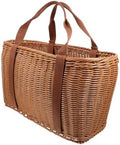 BESTonZON Capacity Woven Storage Basket Durable Imitation Rattan Picnic and Fruit Basket with Handles for Outdoor Use for Camping and Home Decor by BESTonZON