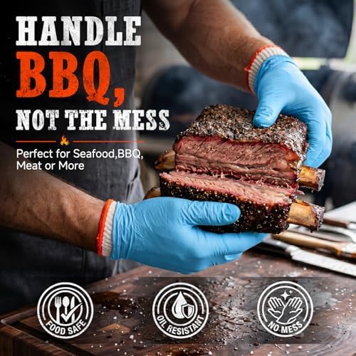 ANBOSON BBQ Gloves,Disposable BBQ Gloves Heat Resistant Cooking - Image 2