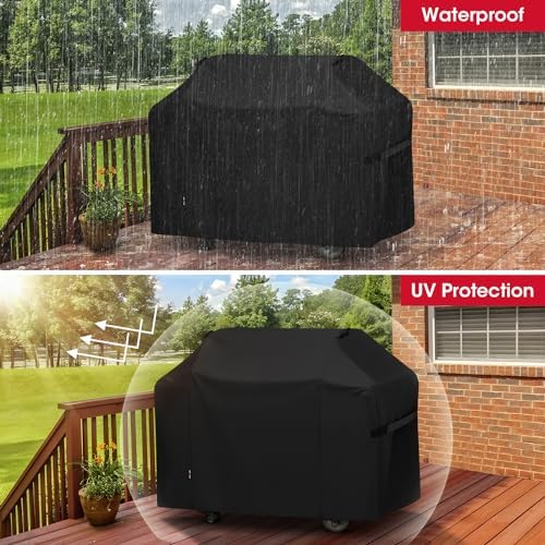Unicook Grill Cover Heavy Duty Waterproof 65 Inch, Fade Resistant BBQ Cover - Image 4