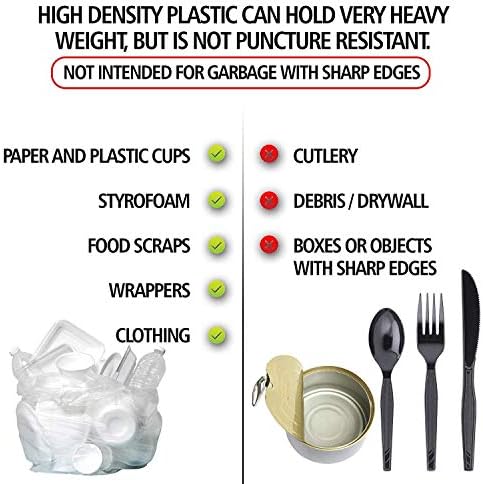 Aluf Plastics 60 Gal Clear Trash Bags, 22 Micron (EQ.), 38" x 60" (150 Pk) - Image 3