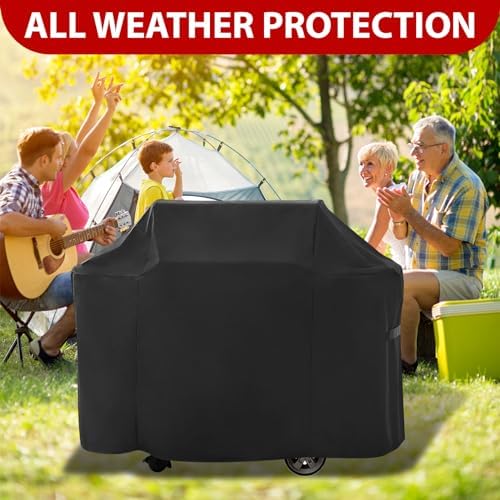 75 Inch BBQ Grill Cover, Large Gas Grill Cover for Outdoor, Compatible with Weber Summit 600, Char-Broil, Nexgrill, Brinkmann, and Dyna-glo, Waterproof, Windproof, and UV Resistant - Image 7