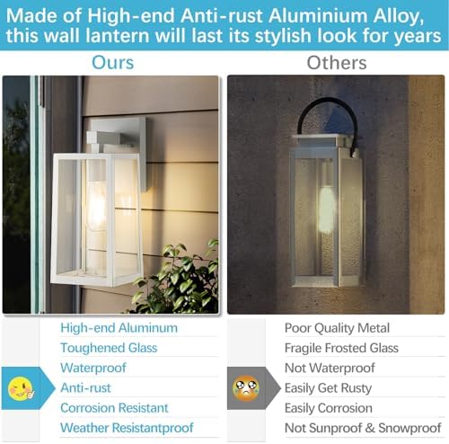 MAXvolador Outdoor Wall Light Fixtures, Exterior Waterproof Wall Lanterns - Image 5