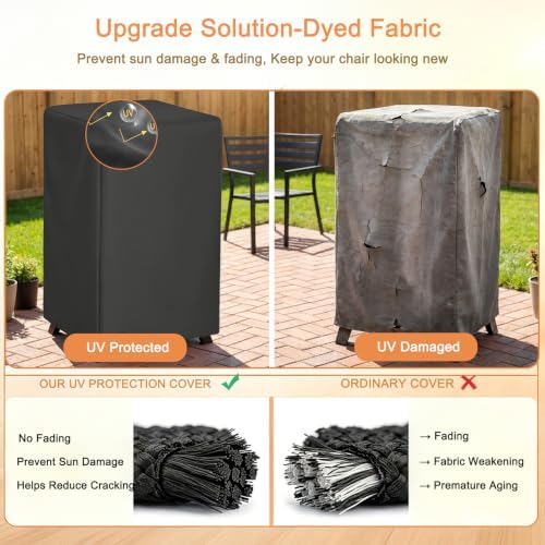 NetttyPro Electric Smoker Cover 40 inch for Outside, 28" W x 23" D x 43" H - Image 6