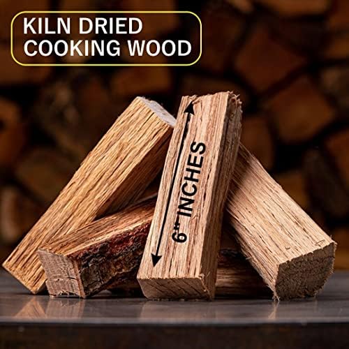Old Potters Kiln Dried Mini Pizza Oven Cooking Logs~ 6 Inch Wood Logs for Grills and Smokers, Solo Stove Mesa XL Hickory~ 12 lbs, (790 Cubic Inches) - Image 2