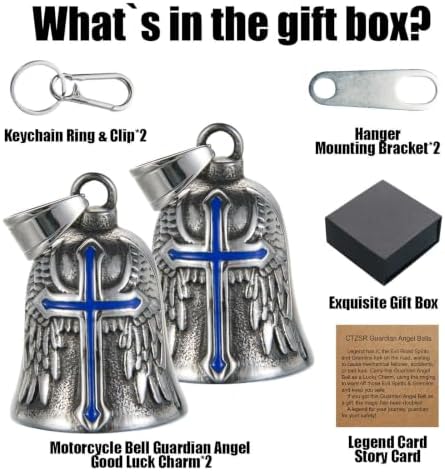 Motorcycle Bell Guardian Angel Gremlin Lucky Charm Gift For Riders - Image 6