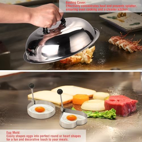 PARGRILL 128 PCS Griddle Accessories Kit - Premium Flat Top Grill Accessories Set for Blackstone & Camp Chef, Stainless Steel BBQ Tool Utensils Gift Grilling Set for Lover Outdoor Men Women dad - Image 6
