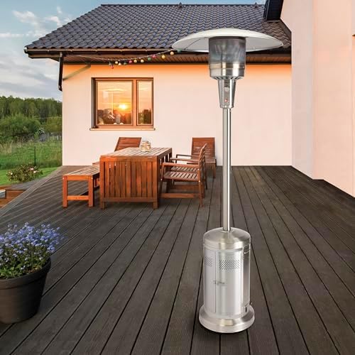 Cuisinart COH-300 Propane Push Start Ignition, 47,000 BTU Burner, Heats up to 200 sq. ft, 32" (L) x 85" (H), Stainless Steel Outdoor Patio Heater - Image 7