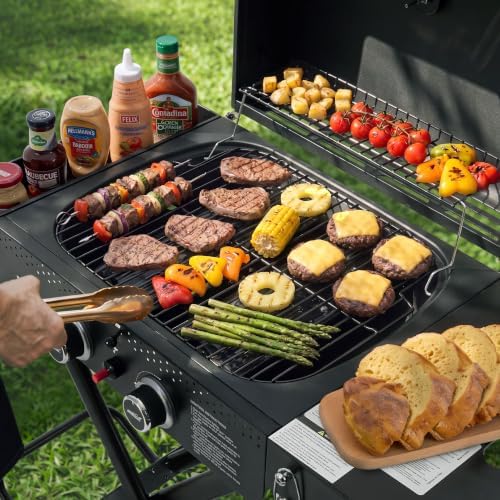Royal Gourmet GT2009 2-Burner Portable Gas Grill with Folding Cart, Black - Image 3