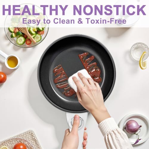 Dezin Hot Pot Electric, 1.5L Non-Stick Portable Electric Pot, Dual Power - Image 5
