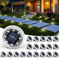 SOLPEX 20 Pack Small Solar Ground Lights, Pathway Lights Cool White by Solpex
