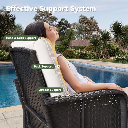 Aoxun 7-Piece Wicker Rattan Patio Furniture Set with Thick Cushions - Image 5