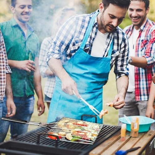 Grill Basket Large Portable Folding BBQ Camping Grilling Rack for Fish, Vegetables, Shrimp, Barbeque Griller Cooking Accessories, Grilling Gifts - Image 2