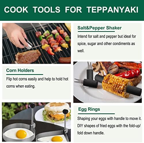 Grilljoy 46PC Griddle Tool Set – Stainless Steel Spatula Kit - Image 5