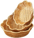 Circular Wavy Imitation Rattan Wicker Picnic Basket Set of 3 Sizes by Unknown