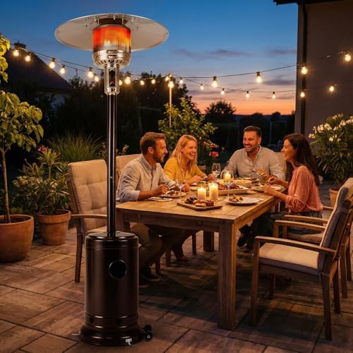 Tangkula 50,000 BTU Propane Patio Heater with Easy Ignition, Bronze - Image 2
