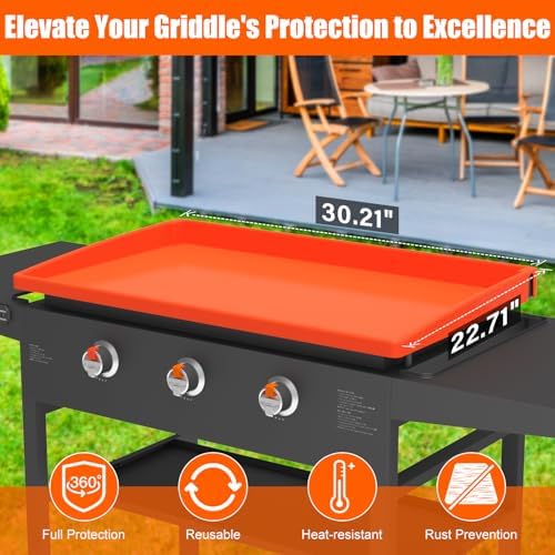 Silicone Griddle Mat Cover for Blackstone - 28XL Inch True All-Encompassing Coverage Heavy Duty Food Grade Grill Buddy Mat, All Season Cooking Surface Protective Cover - Image 4