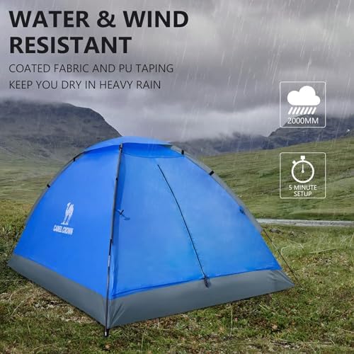 CAMEL CROWN Tents for Camping 2/3/4/5 Person Camping Dome Tent, Waterproof,Spacious, Lightweight Portable Backpacking Tent for Outdoor Camping/Hiking - Image 6