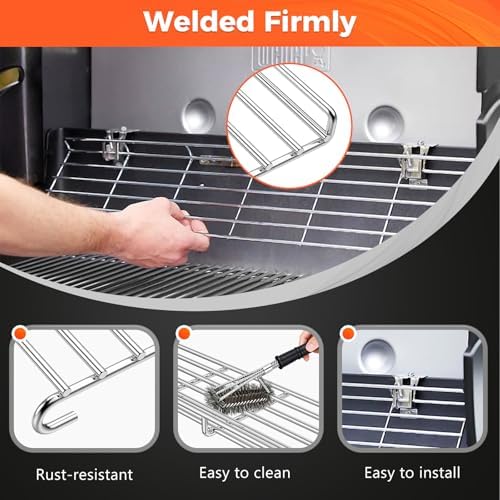 QuliMetal SUS304 Warming Rack for Weber Genesis II 300 Series Grill - Image 5
