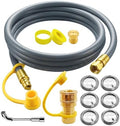 4984619A Natural Gas Conversion Kit Compatible with Char-Broil Commercial & Signature Series Dual Fuel Grill(2008 to 2019), Propane to Natural Gas Conversion Kit w/ CSA Gas Hose & 3/8" Quick Connect. by Unknown