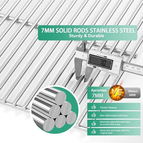 13 x 17 Grill Grate Replacement for Nexgrill 4 Burner 720-0830H 720-0783E - Image 3