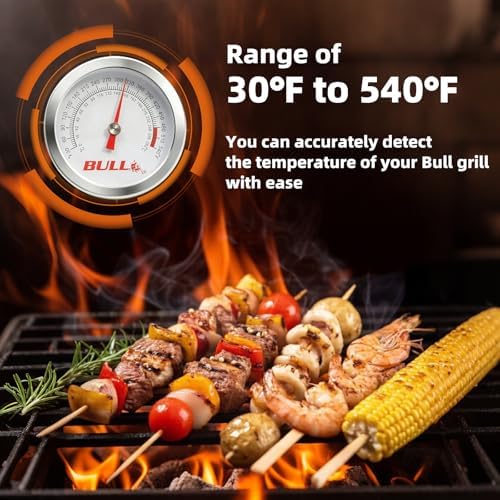 16509 Stainless Steel BBQ Thermometer Gauge for Bull Angus Grills - Image 6