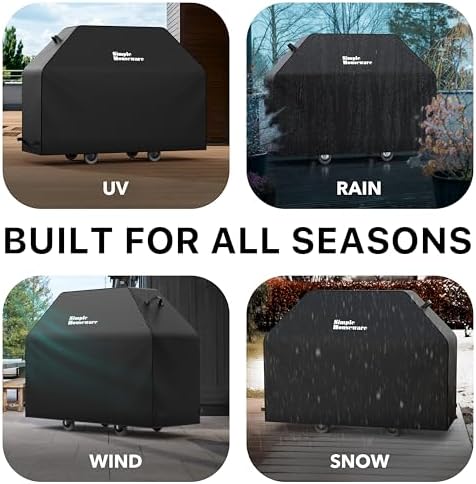 Simple Houseware 72 in. Heavy-Duty BBQ Gas Grill Cover, Waterproof - Image 4