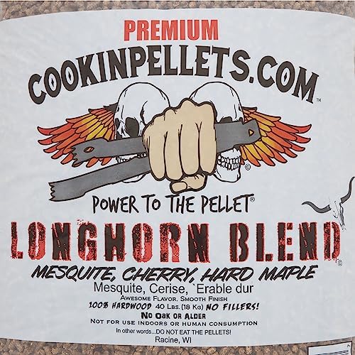 CookinPellets 40-Pound Longhorn Blend Premium Natural Grill Smoker Smoking Mesquite/Cherry/Maple Hardwood Wood Pellets, (2 Pack) - Image 5