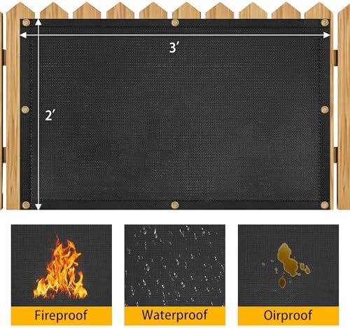 3' X 2' Grill Heat Shield for Deck Railing, Fireproof Heat Shield for Grill - Image 3