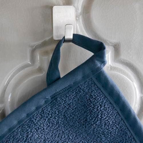 RITZ Terry Potholder & Hot Pad: Unparalleled Heat Resistant, Durable 100% Cotton – Ergonomically Designed for Optimal Grip – Easy-Care Machine Washable – 4-Pack, Midnight - Image 3
